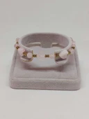 Pembe Kuvars Taşı Tasarım Bileklik (55944) thumbnail 2