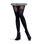 PENTİ OVER KNEE SİYAH L/XL DESENLİ KÜLOTLU ÇORAP thumbnail 2