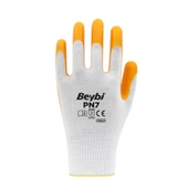 Pn7 No:10 Polyester Astarlı Nitril Eldiven Sarı 12 Çift - 2