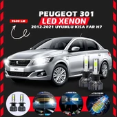 Peugeot 301 2012-2021 Kısa Far Uyumlu Şimşek Etkili Led Xenon Pro Series H7 thumbnail 7