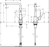 Hansgrohe Focus Eviye Bataryası 280 31817000 - 2