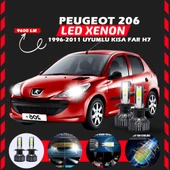 Peugeot 206 1996-2011 Kısa Far Uyumlu Şimşek Etkili Led Xenon Pro Series H7 thumbnail 7