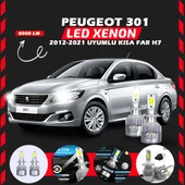 Peugeot 301 2012-2021 Kısa Far Uyumlu Şimşek Etkili Led Xenon Performance Series H7 thumbnail 1