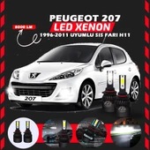 Peugeot 207 1996-2011 Sis Farı Uyumlu Şimşek Etkili Led Xenon Light Series H11 thumbnail 1