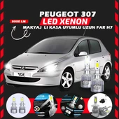 Peugeot 307 Makyajlı Kasa Uzun Far Uyumlu Şimşek Etkili Led Xenon Performance Series H7 thumbnail 6