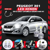 Peugeot 301 2012-2021 Uzun Far Uyumlu Şimşek Etkili Led Xenon Performance Series H1 thumbnail 6