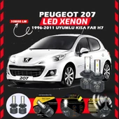 Peugeot 207 1996-2011 Kısa Far Uyumlu Şimşek Etkili Led Xenon Premium Series H7 thumbnail 7