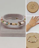 Pembe Opal Taşı Tasarım Bileklik (55952) thumbnail 1