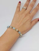 Akuamarin Taşı Tasarım Bileklik (55958) - 3