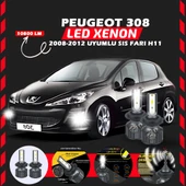 Peugeot 308 2008-2012 Sis Farı Uyumlu Şimşek Etkili Led Xenon Premium Series H1 thumbnail 7