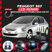 Peugeot 307 Makyajsız Kasa Kısa Far Uyumlu Şimşek Etkili Led Xenon Pro Series H7 thumbnail 1