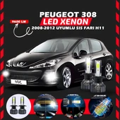 Peugeot 308 2008-2012 Sis Farı Uyumlu Şimşek Etkili Led Xenon Pro Series H1 thumbnail 7