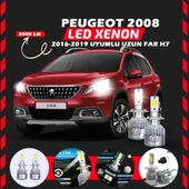 Peugeot 2008 2016-2019 Uzun Far Uyumlu Şimşek Etkili Led Xenon Performance Series H7 thumbnail 1