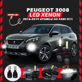 Peugeot 3008 2016-2019 Sis Farı Uyumlu Şimşek Etkili Led Xenon Light Series H11 thumbnail 1