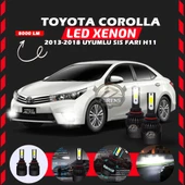 Toyota Corolla 2013-2018 Sis Farı Uyumlu Şimşek Etkili Led Xenon Light Series H11 thumbnail 1