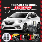 Renault Symbol 2013-2021 Kısa Far Uyumlu Şimşek Etkili Led Xenon Premium Series H7 thumbnail 1