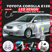 Toyota Corolla E120 2004-2006 Kısa Far Uyumlu Şimşek Etkili Led Xenon Performance Series H7 thumbnail 1