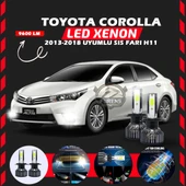 Toyota Corolla 2013-2018 Sis Farı Uyumlu Şimşek Etkili Led Xenon Pro Series H11 thumbnail 1