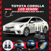 Toyota Corolla 2013-2018 Kısa Far Uyumlu Şimşek Etkili Led Xenon Pro Series H11 thumbnail 1
