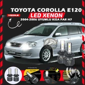Toyota Corolla E120 2004-2006 Kısa Far Uyumlu Şimşek Etkili Led Xenon Premium Series H7 thumbnail 1