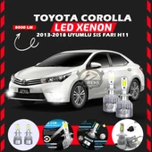 Toyota Corolla 2013-2018 Sis Farı Uyumlu Şimşek Etkili Led Xenon Performance Series H11 thumbnail 1