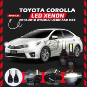 Toyota Corolla 2013-2018 Uzun Far Uyumlu Şimşek Etkili Led Xenon Light Series HB3 thumbnail 1