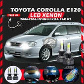 Toyota Corolla E120 2004-2006 Kısa Far Uyumlu Şimşek Etkili Led Xenon Pro Series H7 thumbnail 1