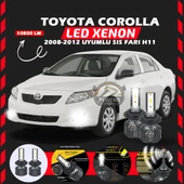 Toyota Corolla 2008-2012 Sis FarI Uyumlu Şimşek Etkili Led Xenon Premium Series H11 thumbnail 1