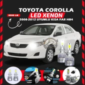 Toyota Corolla 2008-2012 Kısa Far Uyumlu Şimşek Etkili Led Xenon Performance Series HB4 thumbnail 1