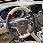 DİKİŞLİ DİREKSİYON KILIFI SİYAH/BEJ DERİ BEJ DİKİŞLİ OPEL INSİGNİA İÇİN thumbnail 1