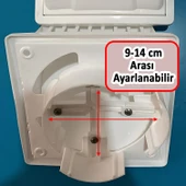 Davlumbaz Çıkış Kapak Havalandırma Çekvalf Başlığı Haşere Önleyici Tek Yönlü Hava Çekimi Menfezi thumbnail 3
