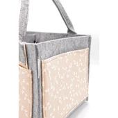 Nessiworld   BabyJem Keçe Anne Bebek Bakım Çantası 772 Somon Çiçek - 3
