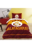 Taç Lisanslı Galatasaray Logo Tek Kişilik Yastık Hediyeli Yorgan Set - 1