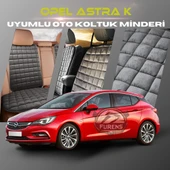 Opel Astra K Antrasit Renk Tay Tüyü Cepli & Terletmez Sırtlı Oto Koltuk Minder Seti - Koltuk Koruma Kılıfı (ÖN & ARKA TAM SET) thumbnail 1