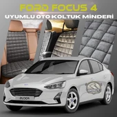 Ford Focus 4 Antrasit Renk Tay Tüyü Cepli & Terletmez Sırtlı Oto Koltuk Minder Seti - Koltuk Koruma Kılıfı (ÖN & ARKA TAM SET) thumbnail 1