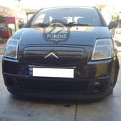 Citroen C2 2003-2009 Uyumlu H lip Esnek Ön Lip 2 Parça Karlık Ön Ek Tampon Altı Dil - 2