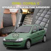 Opel Corsa C Antrasit Renk Tay Tüyü Cepli & Terletmez Sırtlı Oto Koltuk Minder Seti - Koltuk Koruma Kılıfı (ÖN & ARKA TAM SET) thumbnail 1