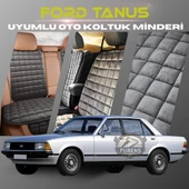 Ford Tanus Antrasit Renk Tay Tüyü Cepli & Terletmez Sırtlı Oto Koltuk Minder Seti - Koltuk Koruma Kılıfı (ÖN & ARKA TAM SET) thumbnail 1