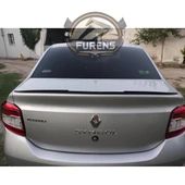 Renault Symbol 2013 Uyumlu Sonrası Bagaj Üstü Yarasa Spoiler Piano Black Parlak Siyah thumbnail 4