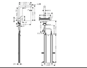 Hansgrohe Aquno Select M81 Eviye Bataryası 250 Spiralli 2jet sBox Krom 73830000 thumbnail 4