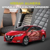 Nissan Almera Antrasit Renk Tay Tüyü Cepli & Terletmez Sırtlı Oto Koltuk Minder Seti - Koltuk Koruma Kılıfı (ÖN & ARKA TAM SET) thumbnail 1