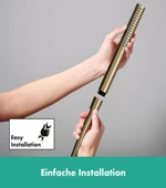 Hansgrohe Pulsify S 100 1 Jet Baton El Duşu Mat Bronz Ecosmart+ 24126140 - 4