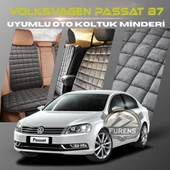 Volksvogen Passat B7 Antrasit Renk Tay Tüyü Cepli & Terletmez Sırtlı Oto Koltuk Minder Seti - Koltuk Koruma Kılıfı (ÖN & ARKA TAM SET) thumbnail 1