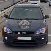 Ford Focus 2 2005-2008 Uyumlu H lip Esnek Ön Lip 2 Parça Karlık Ön Ek Tampon Altı Dil thumbnail 1