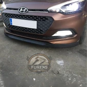 Hyundai İ20 2014-2017 Uyumlu H lip Esnek Ön Lip 2 Parça Karlık Ön Ek Tampon Altı Dil thumbnail 3
