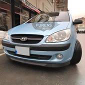 Hyundai Getz 2001-2011 Uyumlu H lip Esnek Ön Lip 2 Parça Karlık Ön Ek Tampon Altı Dil - 6