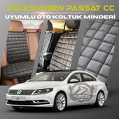 Volksvogen Passat cc Antrasit Renk Tay Tüyü Cepli & Terletmez Sırtlı Oto Koltuk Minder Seti - Koltuk Koruma Kılıfı (ÖN & ARKA TAM SET) - 1