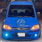 Opel Combo 2002-2014 Uyumlu H lip Esnek Ön Lip 2 Parça Karlık Ön Ek Tampon Altı Dil thumbnail 1