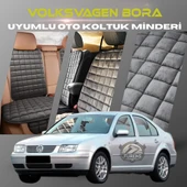 Volksvogen Bora Antrasit Renk Tay Tüyü Cepli & Terletmez Sırtlı Oto Koltuk Minder Seti - Koltuk Koruma Kılıfı (ÖN & ARKA TAM SET) thumbnail 1