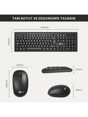 Lenovo Lecoo KW200 Siyah Kablosuz Klavye Mouse Seti - 6